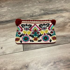 Embroidered pouch